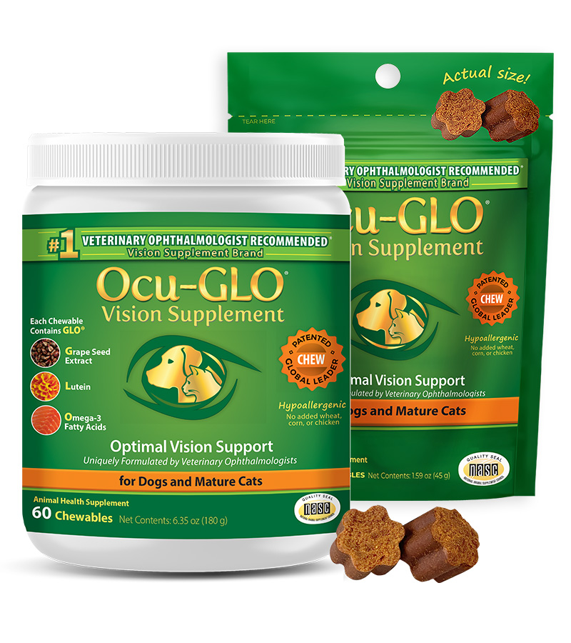 Ocu-GLO<sup>®</sup> Chewables for Dogs and Mature Cats