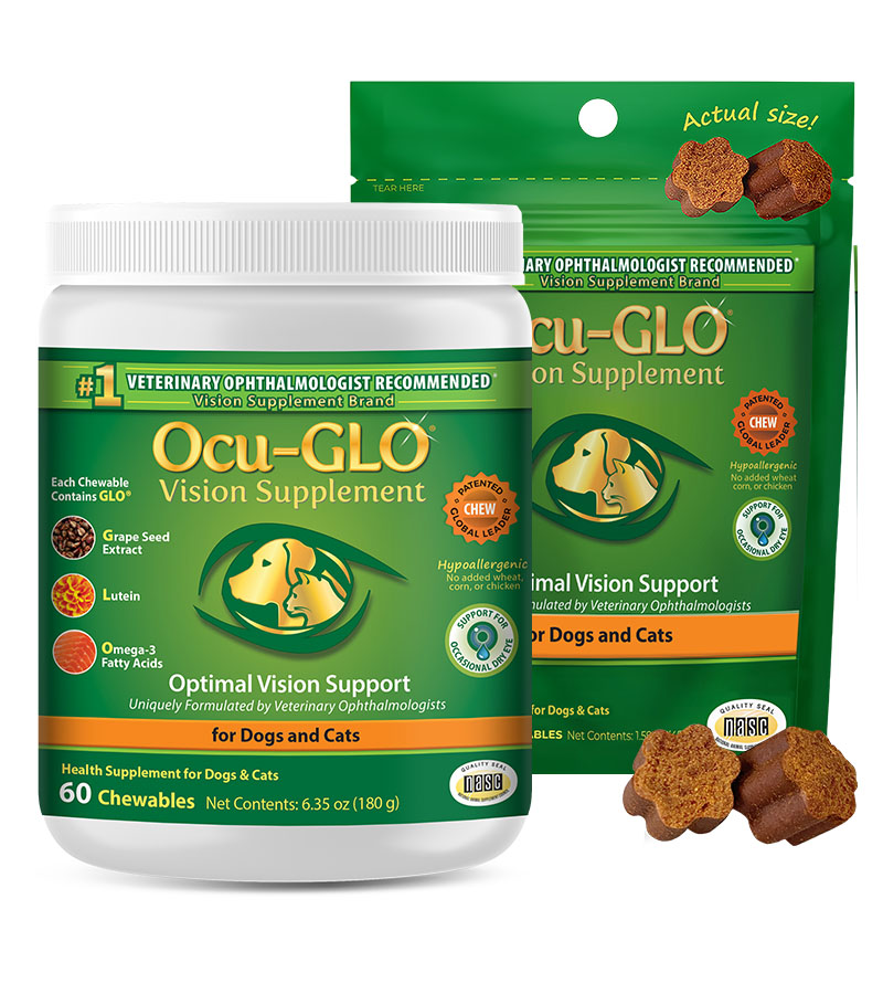 Ocu-GLO<sup>®</sup> Chewables for Dogs and Mature Cats